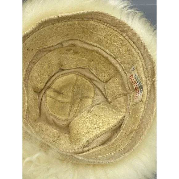 Vtg Genuine Tuscan Lamb Skin Fur Hat Made In Italy